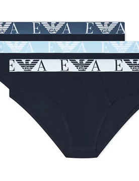 Emporio Armani Slips Em000258_af20668 3 Unités Ar.Blu / Ar.Blu / Ar.Blu 2XL - Giorgio Armani - FashionsVida