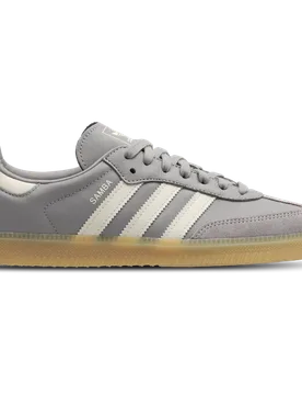Samba Men's Sneakers - Grey - Size 11.5 - Leather - Grey - Size: 11.5 - Adidas - FashionsVida