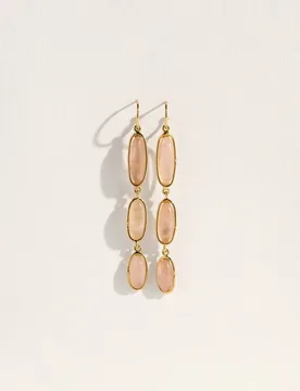 Pendientes piedra rosa - Southern Cotton - FashionsVida