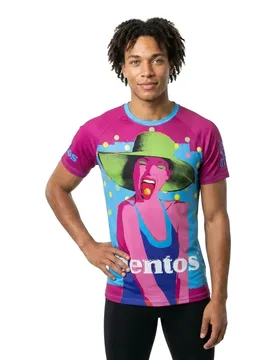 Maglietta A Maniche Corte Mentos Hat Purple S - OTSO - FashionsVida