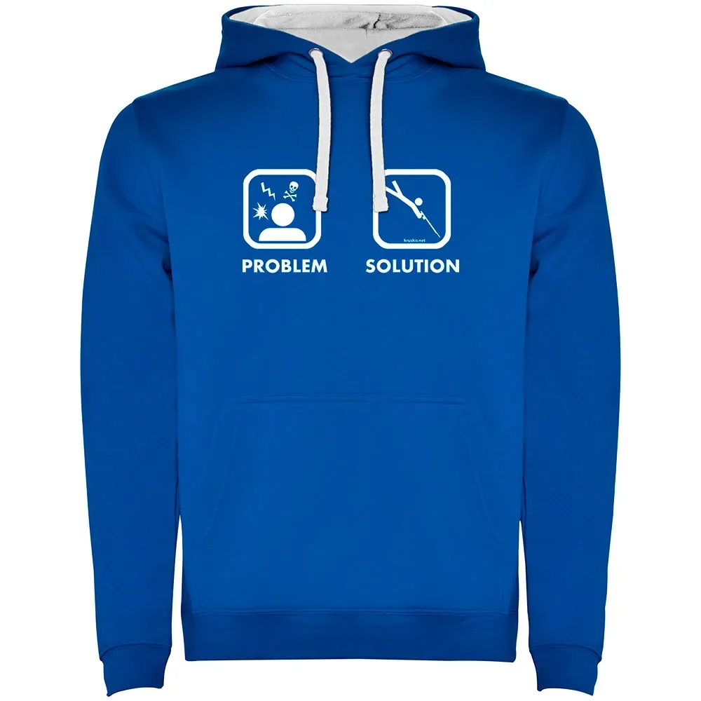 Felpa Con Cappuccio Problem Solution Spearfishing Two-colour - Kruskis - FashionsVida