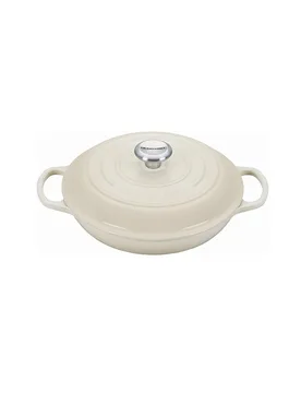 Gourmet-Profitopf Signature 30cm/3,2l Meringue creme - Le Creuset - FashionsVida