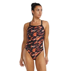 Durafast Elite Diamondfit Triadic Swimsuit Orange 34 Women