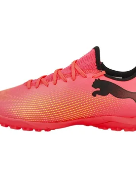 Chaussures De Football Future 7 Play Tt Sunset Glow / Black / Sun Stream EU 44 - Puma - FashionsVida