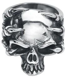 Gothic Ring - Klauenschädel - für Männer - silberfarben - Männer - male