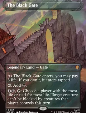 The Black Gate (Borderless Art Surge Foil) The Hobbit Commander - Magic: The Gathering - FashionsVida