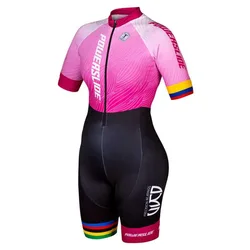 Costume à Manches Courtes Racing Gaby Rueda Black / Pink XS unisex