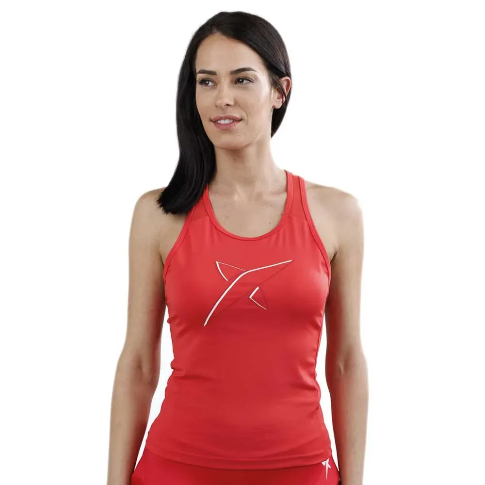 Caima Sleeveless T-shirt Red L - Drop Shot - FashionsVida