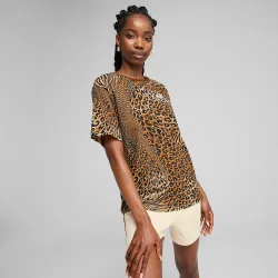 Camiseta de mujer ESS GRAPHIC ANIMAL Relaxed AOP Tee