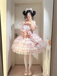 Ballet-style pink cinched waist birthday puffy chiffon dress