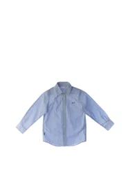 SUN68 Camicia a righe AZZURRO 8A