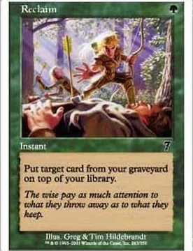 Reclaim (foil) 7th Edition - Magic: The Gathering - FashionsVida