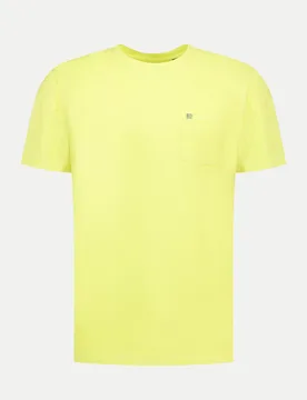 Basic T-Shirt mit Brusttasche Gelb 3XL - NZA New Zealand Auckland - FashionsVida