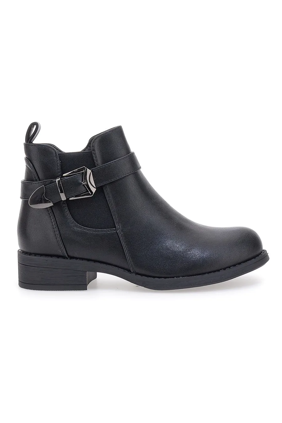 Stivaletti neri con cerniera laterale 491 38 - THE FIRST - FashionsVida