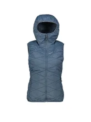 Chaleco aislante con capucha Ithari reversible para mujer azul oscuro M