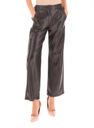 Pantalone in similpelle TESTA DI MORO S