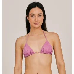 Top de bikini en cortina con estrella central