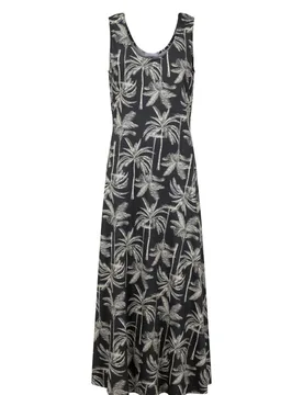 Weird Fish Tivoli Printed Jersey Dress Size 18 - holiday-shop holiday-shop womens-summer-shop new-arrivals offers all-offers offers womens-offers sale - black - FashionsVida