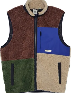Polaire sans manches en sherpa - Lake Sherpa Vest Multi - Taille XL - Marron - Element - FashionsVida
