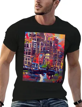Painted Sky City Artificial Inteligence Generated Art T-Shirt Plus Size Loose Fit T-Shirt - Aliexpress - FashionsVida