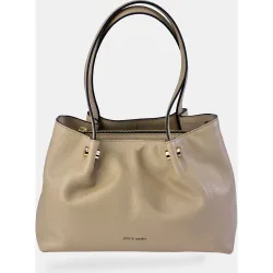 Bolso carryall en piel con doble asa