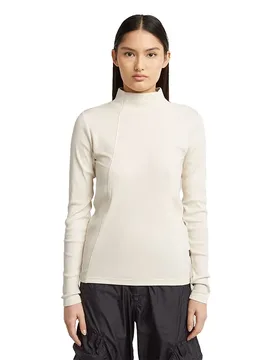T-shirt à Manches Longues Et Col Montant A Line Slim Fit Milk M - G-Star - FashionsVida