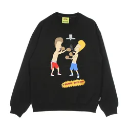 Felpa Leggera Girocollo Uomo B& B Knockout Crewneck Black
