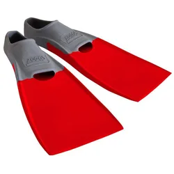 Blade Rubber Long Swimming Fins Grey / Red UK 1-2 unisex