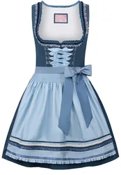 Dirndl Harper (blau, Gr. 36) von Wiesnwuid für Damen, 100% Baumwolle