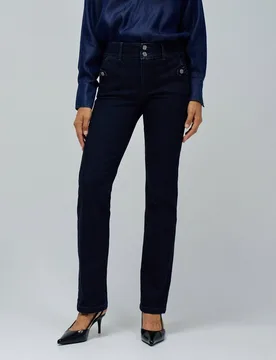 Vaqueros de mujer chino push in straight - Salsa Jeans - FashionsVida