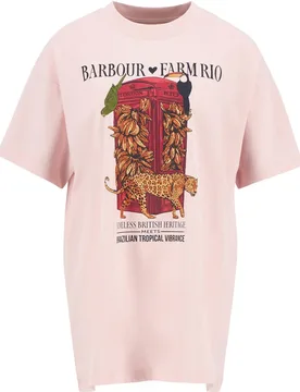 Camiseta de mujer de manga corta y cuello redondo - Barbour - FashionsVida