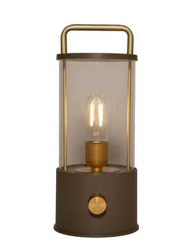 LED-Laterne Design A matt taupe - Wurm - FashionsVida