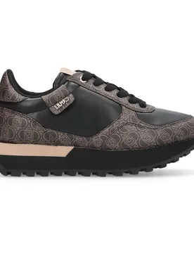 Baskets Evelyn 915 Spreading/Monogram S Brown/Black EU 37 - Liu·jo - FashionsVida