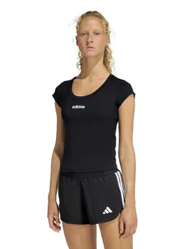 Hyperglam Round Neck T-Shirt Black female - Adidas - FashionsVida