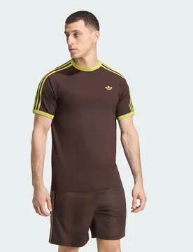 T-shirt 3-Stripes M Aurora Coffee / Preloved Lime - Adidas - FashionsVida
