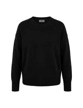 PULLOVER O-NECK WOOL COTTON MIX female - S - FashionsVida
