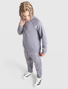 Poly Pipe 1/4 Zip Tracksuit Junior, Grau - unisex - Size: 9-10Y - Adidas - FashionsVida