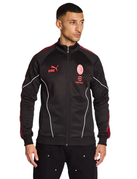 Ac Milan Herren Trainingsoberteile - Schwarz - Größe S - Poly Woven Black S - Puma - FashionsVida