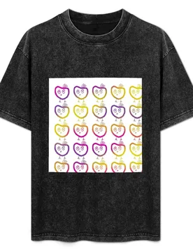 Sunset chicken repeat colourful funky abstract pattern T-Shirt Stylish Graphic Short Sleeve Top - Aliexpress - FashionsVida
