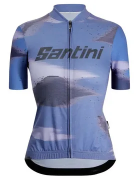 Maglia A Maniche Corte Watt Indoor Royal - Santini - FashionsVida