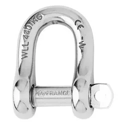 Captive Pin Shackle Grey 10 mm unisex