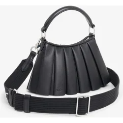 Minibolso unisex de piel runway lenglen en negro