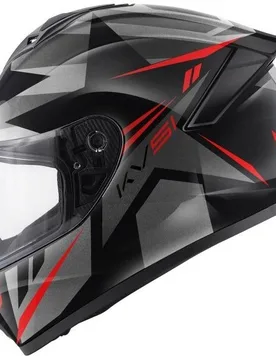 Casco Moto Integrale KV51 ZENITH Nero Titanio Rosso taglia XS - Kappa - FashionsVida