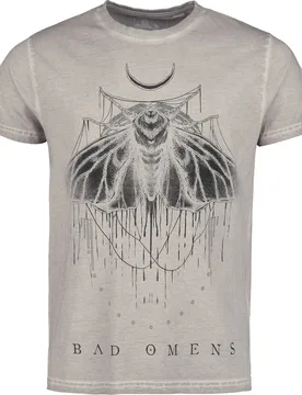 T-Shirt - Moth - S bis 4XL - für Männer - Größe 4XL - grau - EMP exklusives Merchandise! - Männer - male - Bad Omens - FashionsVida