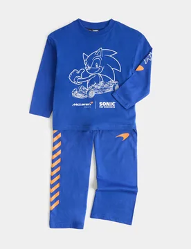 Pure Cotton McLaren™ Pyjamas (1-8 Yrs) Blue Mix male - M&S - FashionsVida
