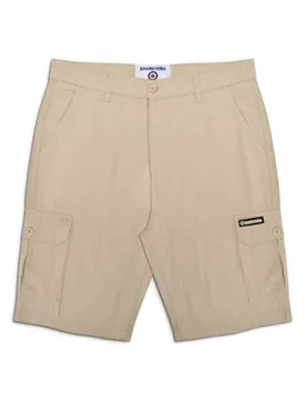 Mens Stone Cargo Short - Male - Beige - W36 - Lambretta - FashionsVida