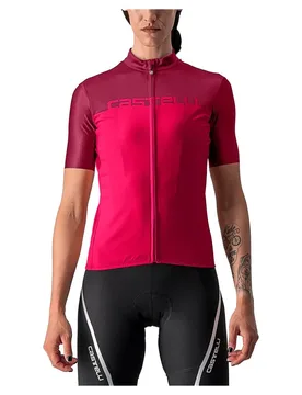 Maglia A Maniche Corte Velocissima Red Persian / Bordeaux - Castelli - FashionsVida