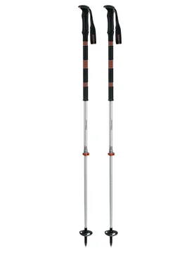 Bâtons de ski de randonnée - Contour Titanal 2 Foam Orange en Aluminium - Komperdell - FashionsVida