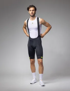 Pantaloncini ciclismo SOLID CORSA 2.0 giallo fluo 2026 - ALE' - FashionsVida