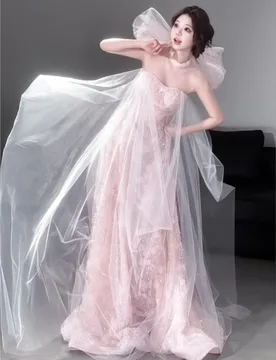 A new pink light luxury birthday dress for adults - Aliexpress - FashionsVida